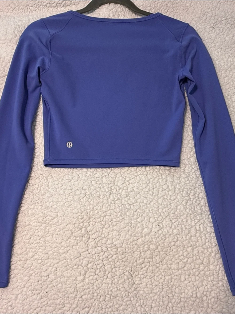 lululemon athletica Long-Sleeve Crop Top in Royal Blue